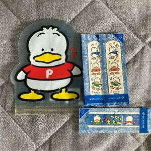 Sanrio Multi Case Ahiru No Pekkle Clear Pouch Band Aids Toiletries Vintage Japan
